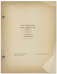 Moe Howard's 28pp. Script Dated April 1941 for The Three Stooges Film ''In the Sweet Pie and Pie'', With Working Title ''Well, I'll be Hanged!'' -- Very Good Condition